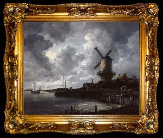 framed  Jacob van Ruisdael Windmill at Wijk bij Duurstede, ta009-2